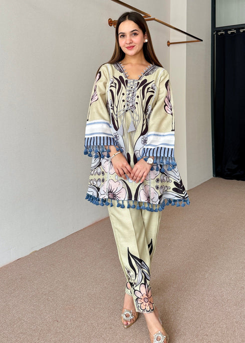 Anaya Green Festive Fusion Set